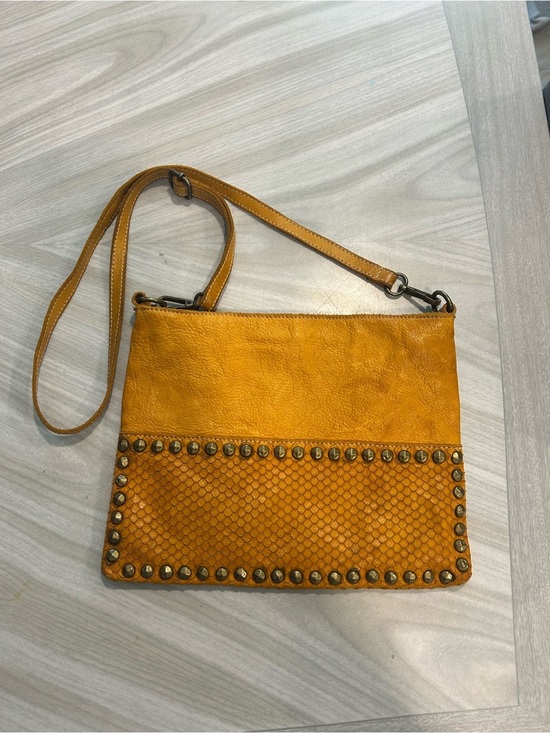 Costanza Rota Handbags - Costanza Yellow Studded Crossbody Bag